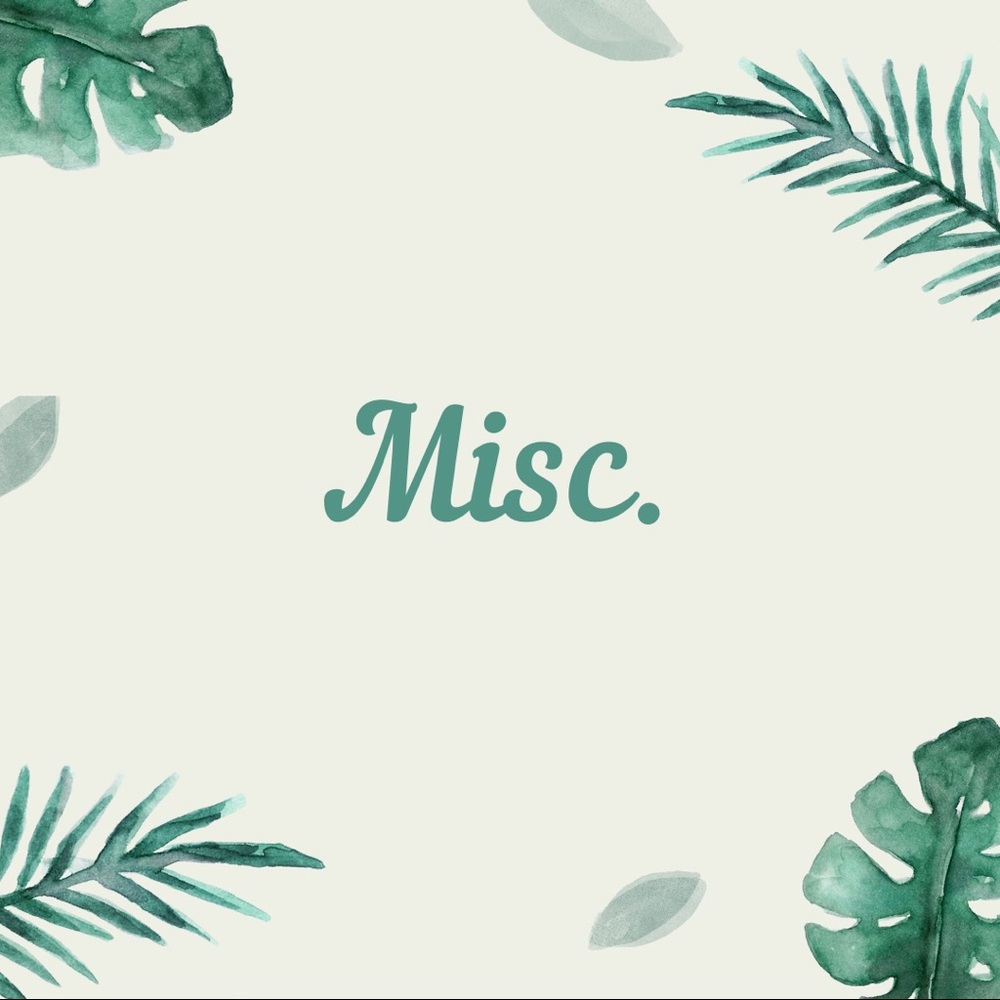 Misc. items below